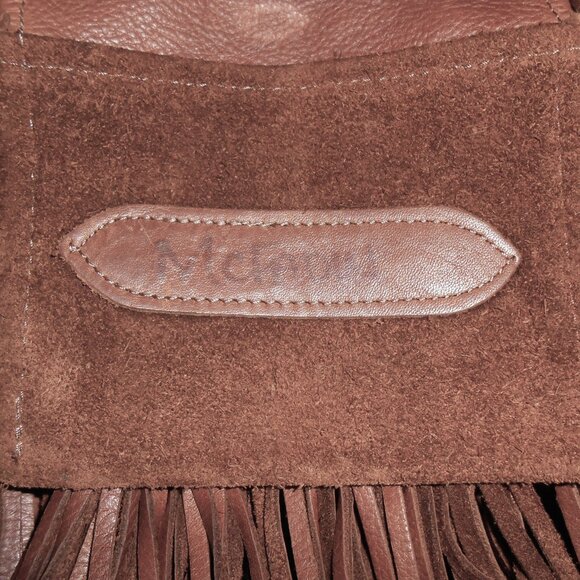 McFadin fringed leather shoulder / crossbody bag - Picture 6 of 13